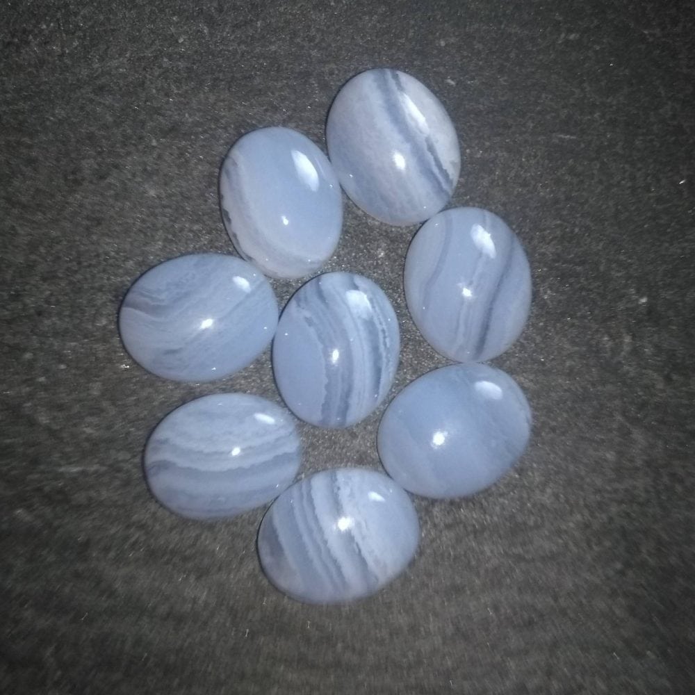 Blue Lace Agate cabochons for jewellers