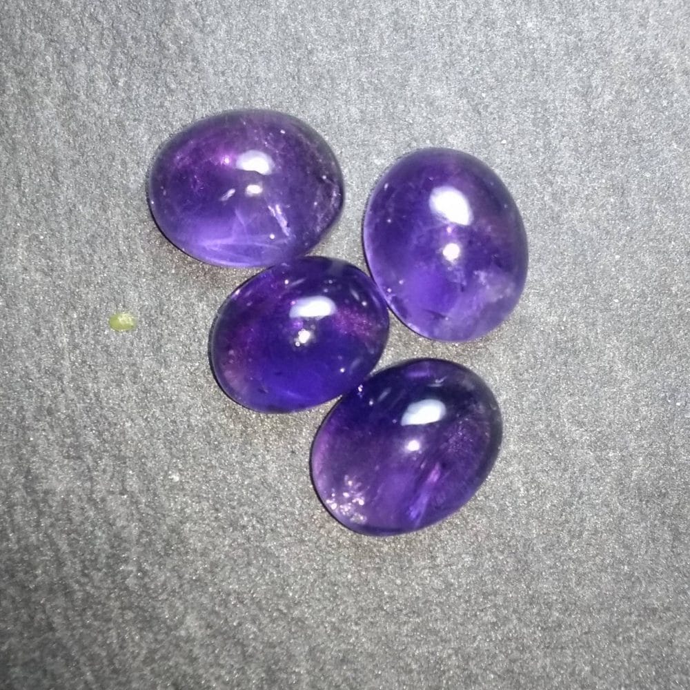 Amethyst cabochons for jewellers