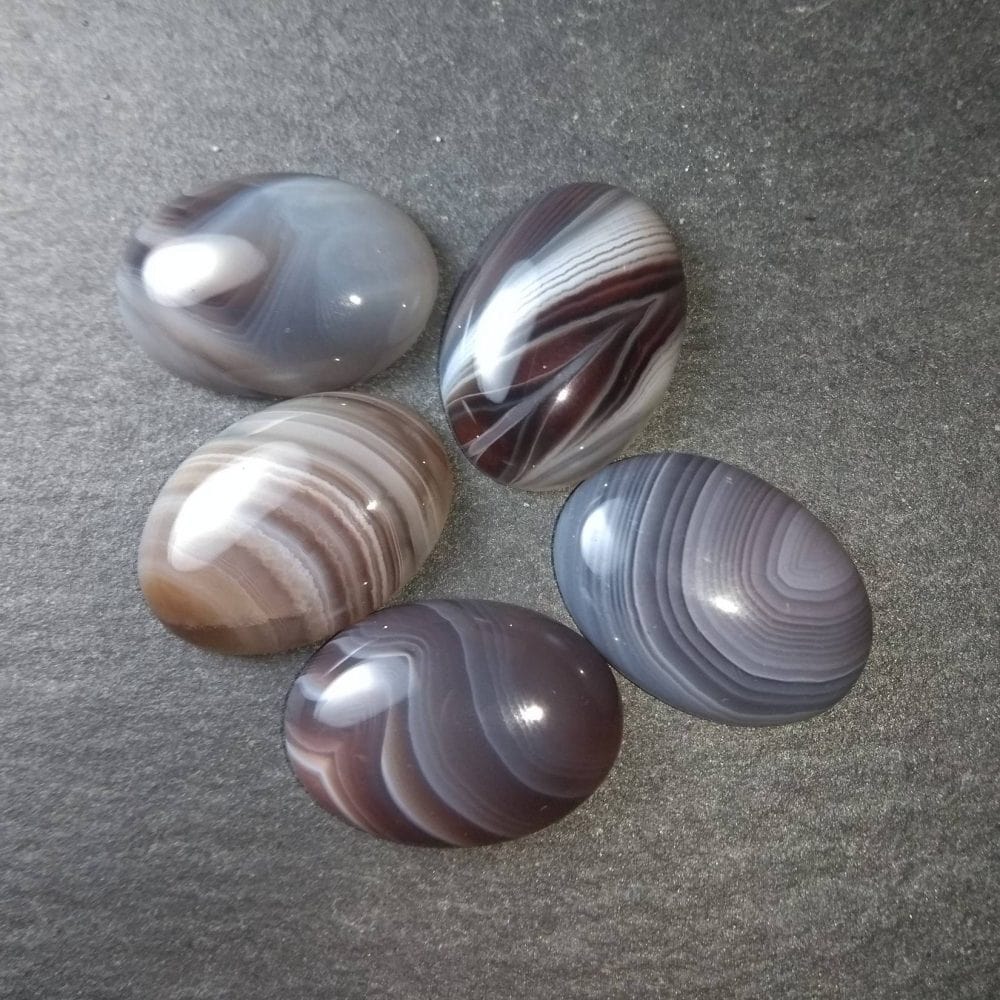 Botswana Agate cabochons for jewellery making