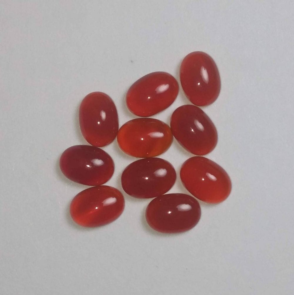 Carnelian cabochons for jewellery makers