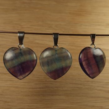 fluorite pendants (rainbow)