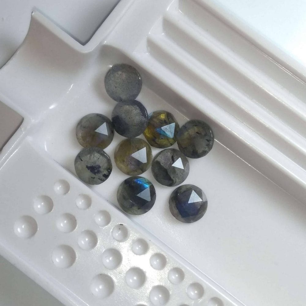 Rose Cut Labradorite cabochons for jewellery making 112416
