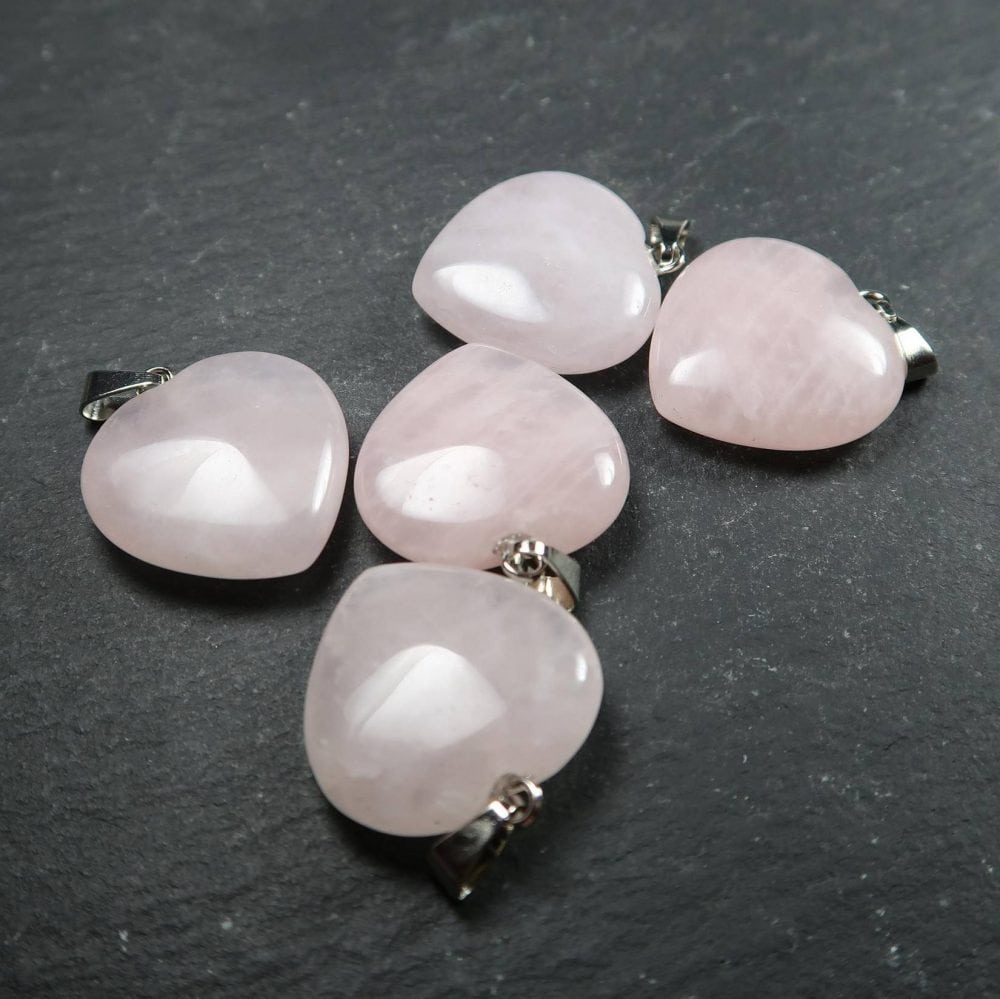 Rose Quartz Heart Pendant