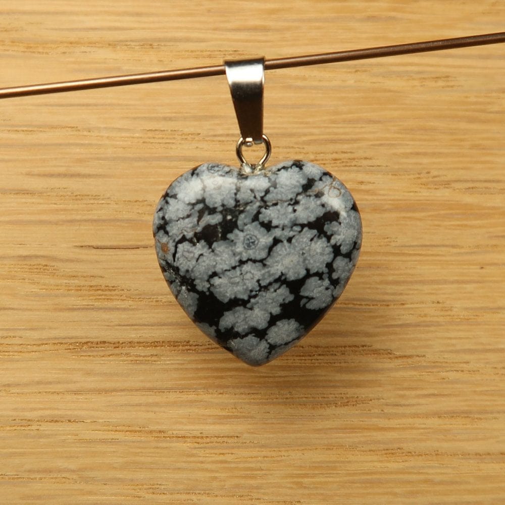 obsidian pendants (snowflake)