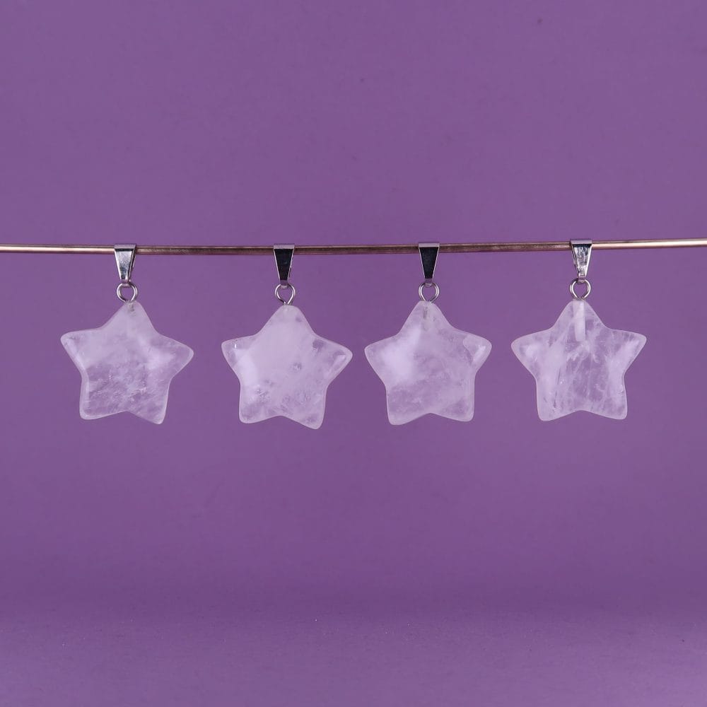 quartz pendants (clear rock crystal)