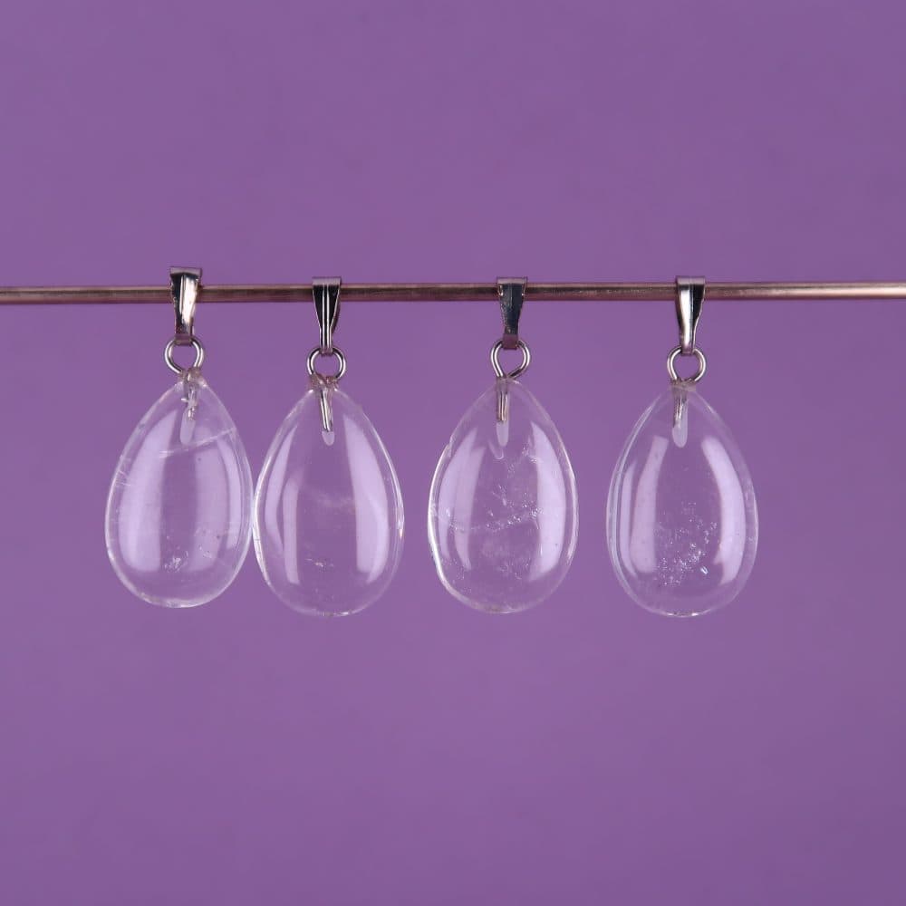 quartz pendants (clear rock crystal)