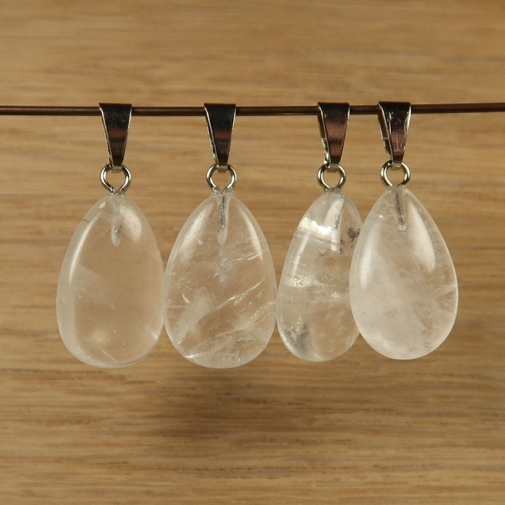 quartz pendants (clear rock crystal)