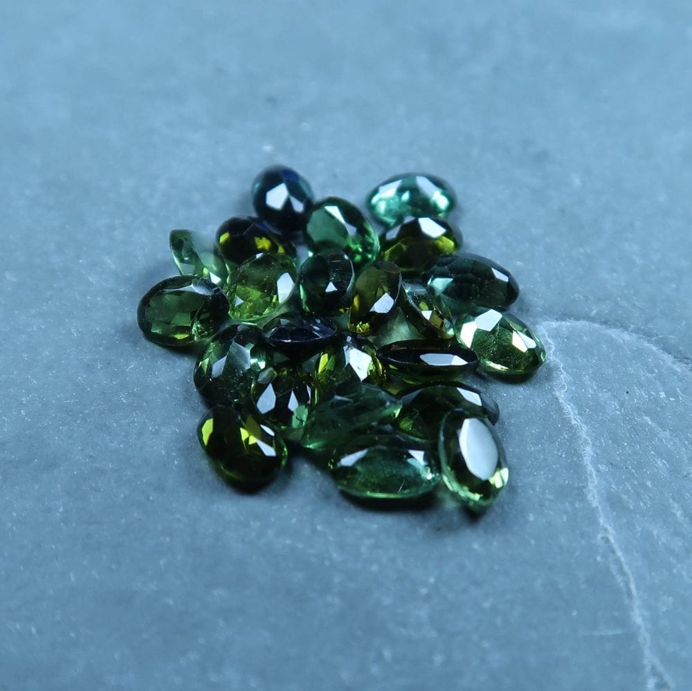 Faceted Green Tourmaline For Jewellery Making