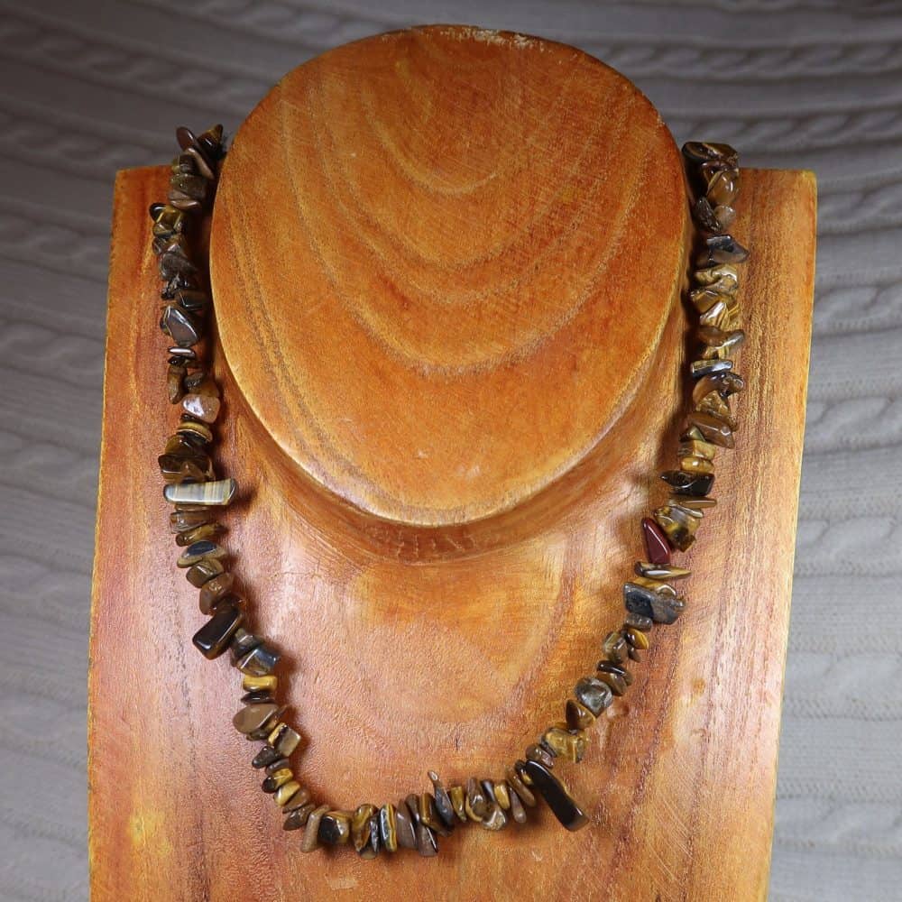 golden tigers eye chip bead necklaces 3