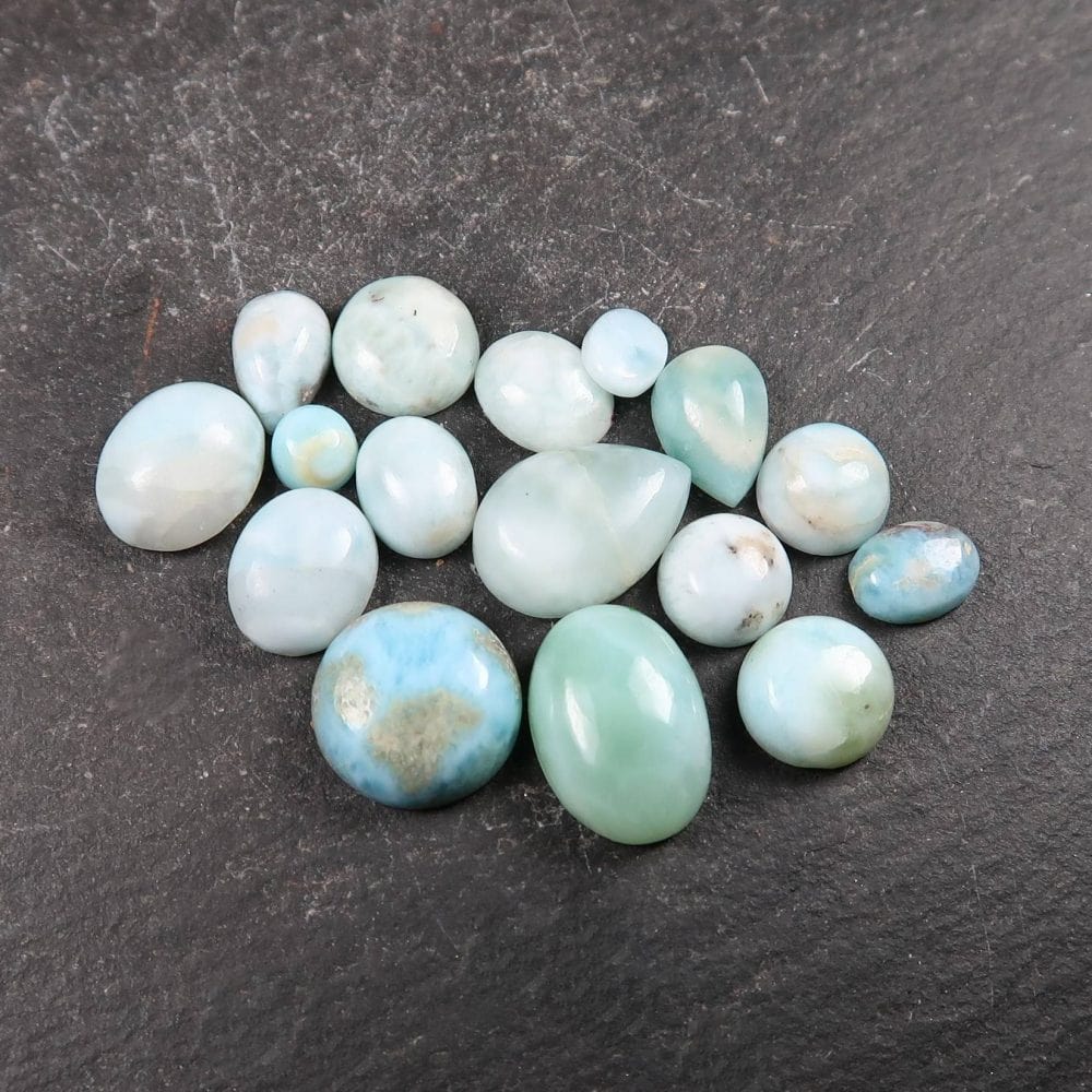larimar cabochon parcels for jewellery making 3