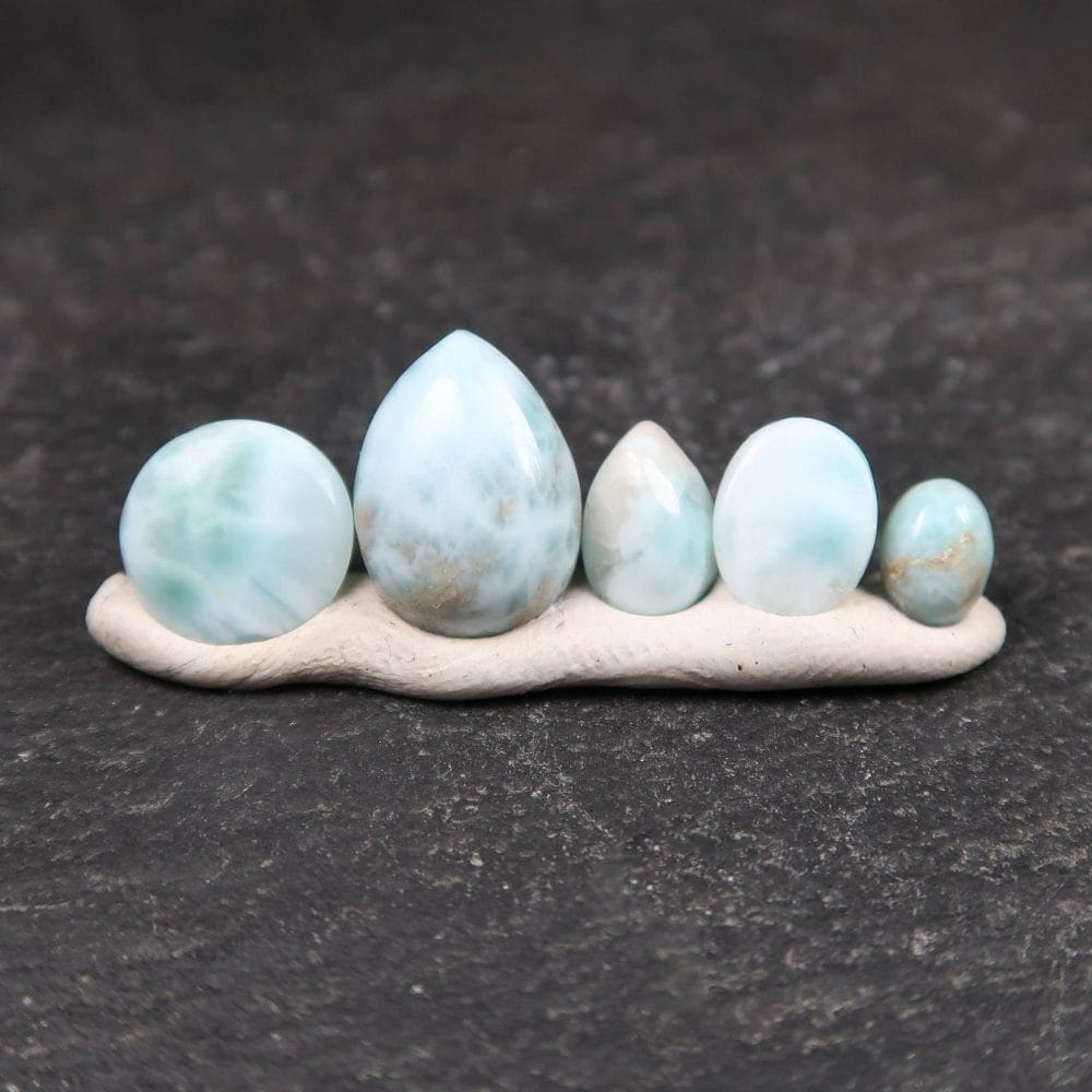 larimar cabochons for jewellery making