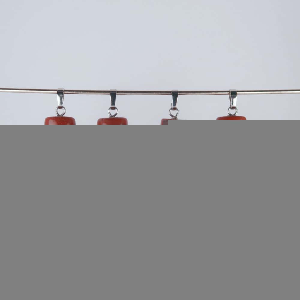 jasper pendants (red)
