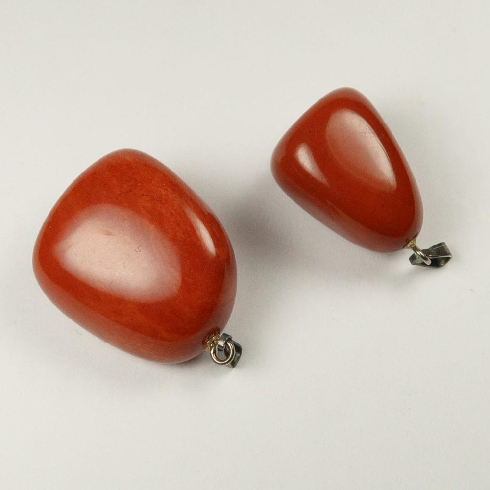 jasper pendants (red)