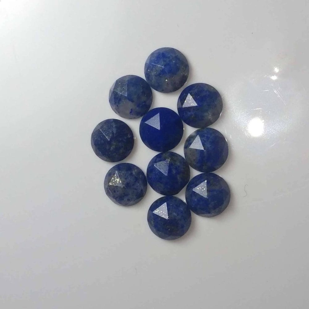Rose Cut Lapis Lazuli cabochons for jewellery making