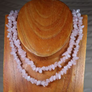 quartz necklaces (rose)