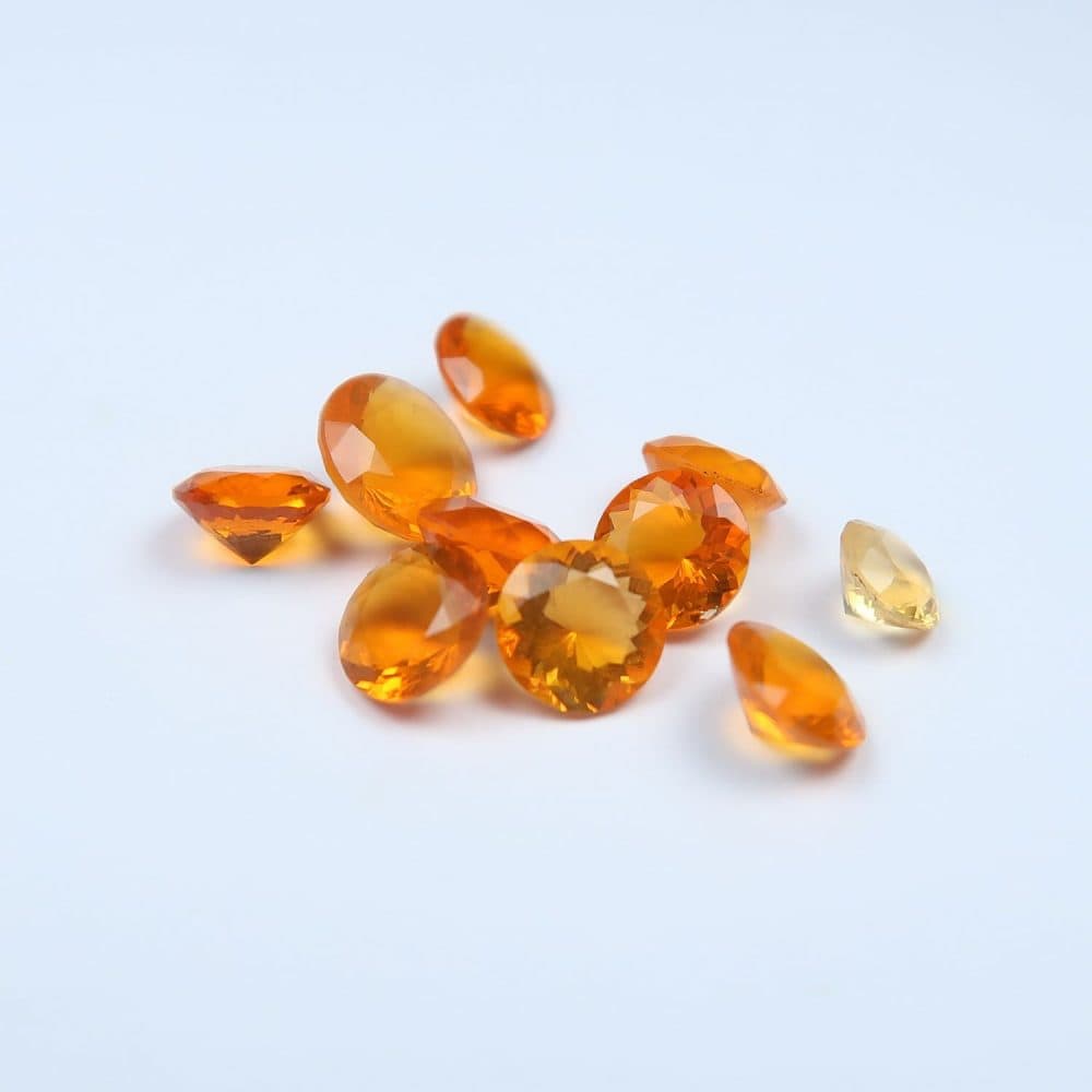faceted mexical fire opal for jewellery making 2