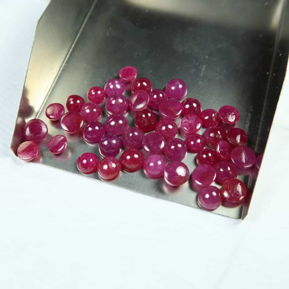 Ruby Cabochons for Jewellery Making