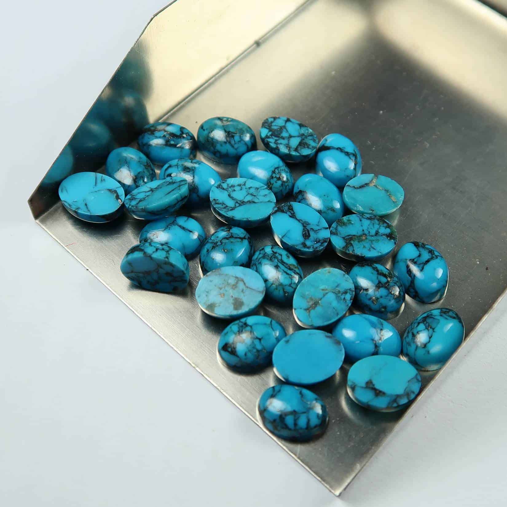 Natural Turquoise Cabochons - Blue Turquoise Cabochons for Sale - UK