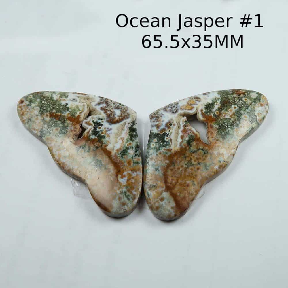 Ocean Jasper Butterfly Cabochons #1
