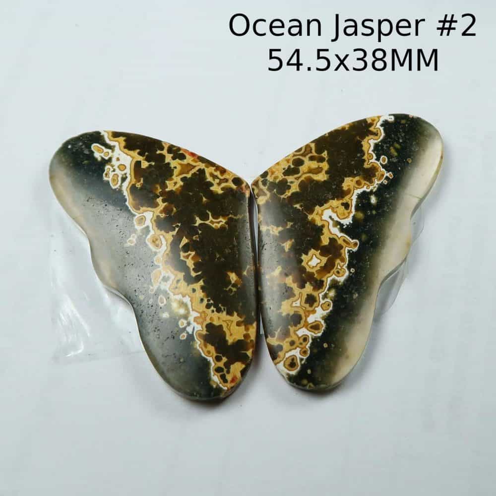 Ocean Jasper Butterfly Cabochons #2