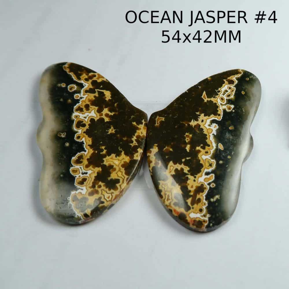 Ocean Jasper Butterfly Cabochons #4