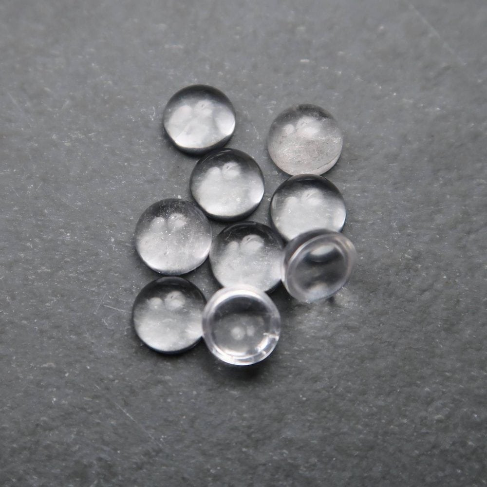 Clear Quartz Cabochons For Jewellery Making (1)