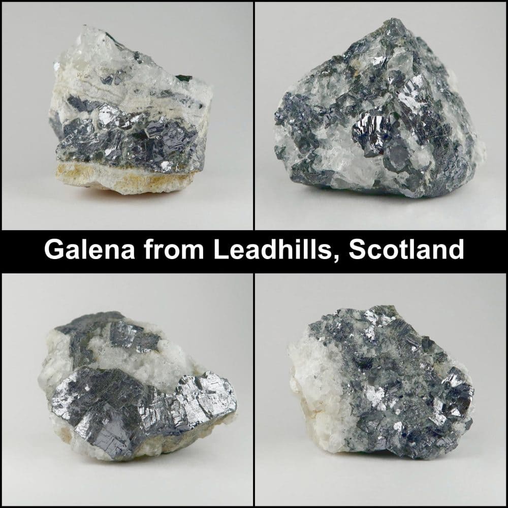 galena specimens from the uk (lead ore)