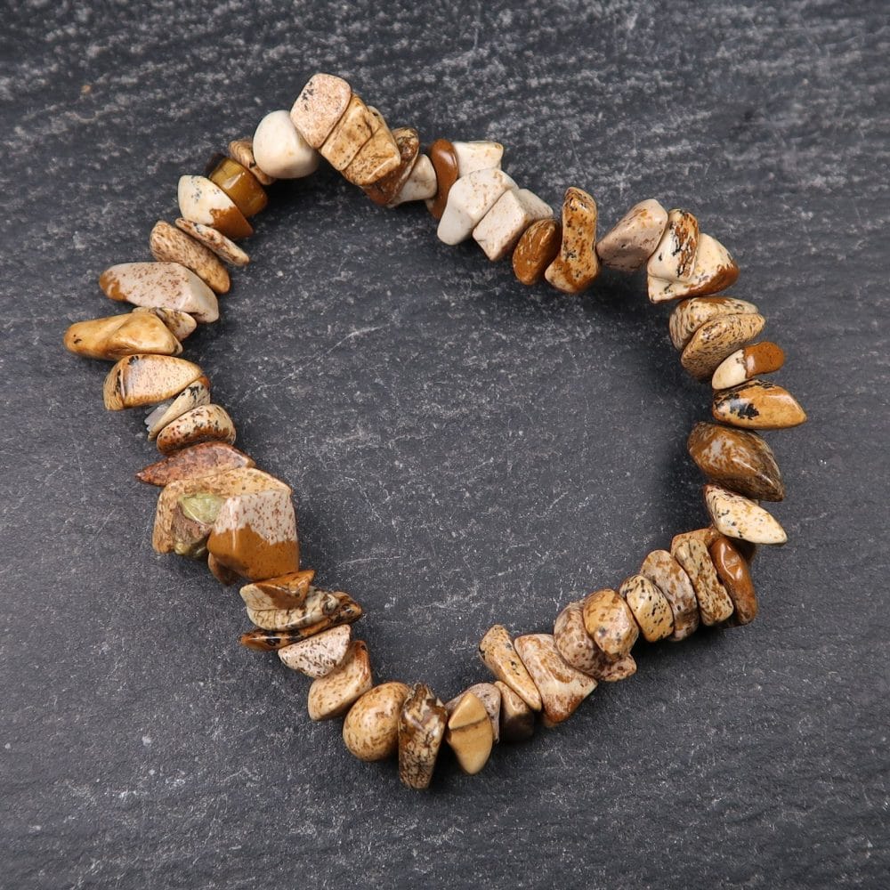 picture stone chip bead bracelets 2