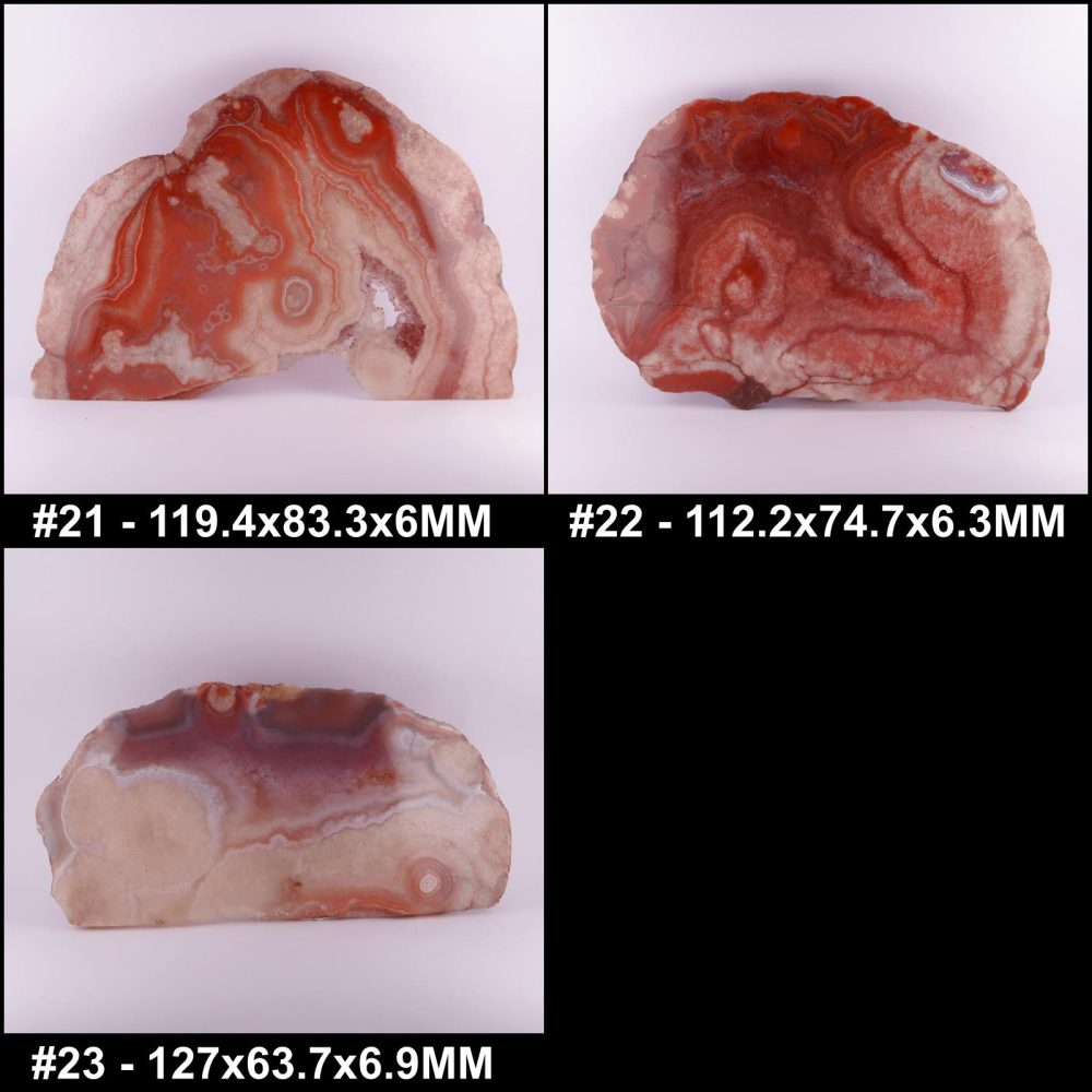 agate polished slices (dulcote agate)