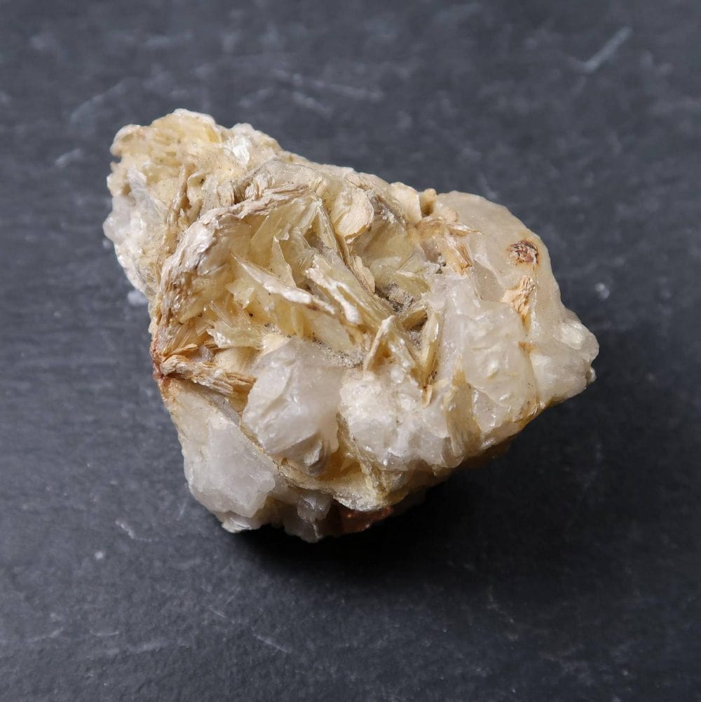 quartz and mica mineral specimen