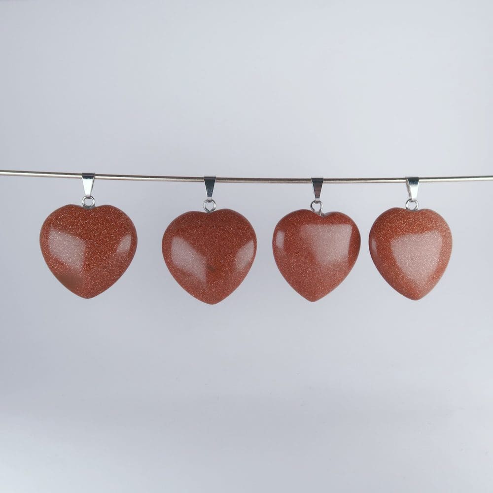 goldstone pendants (red)