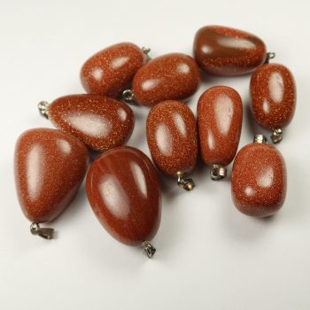 goldstone pendants (red)