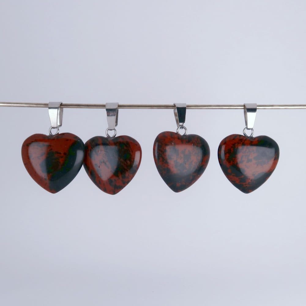 obsidian pendants (mahogany)