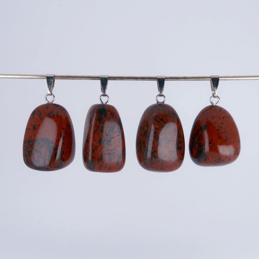 obsidian pendants (mahogany)