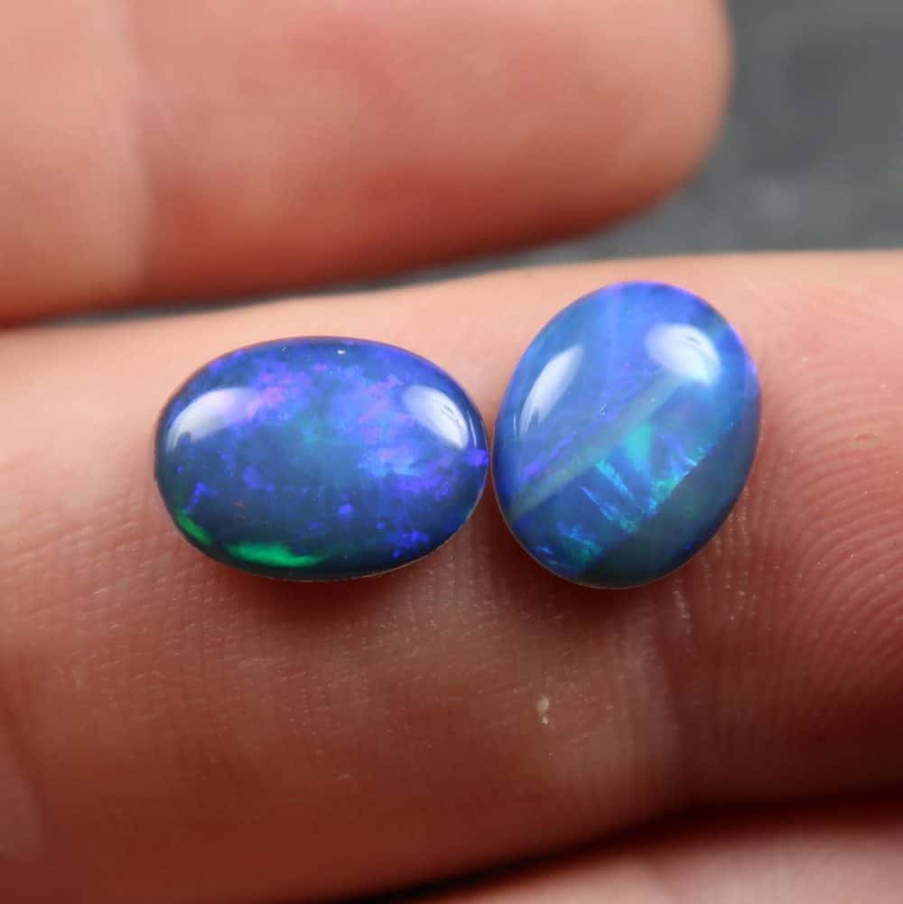 Black backed Opal cabochons for jewellery making