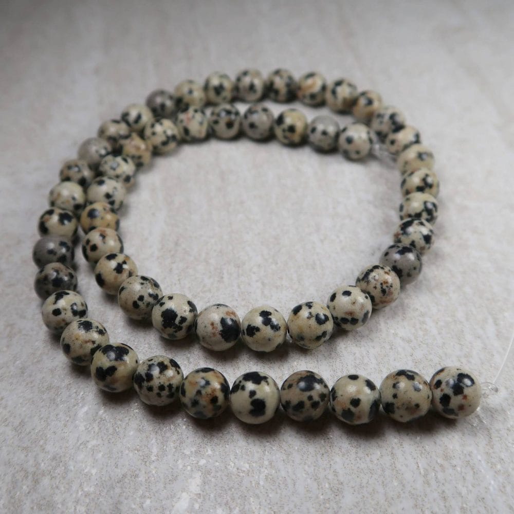 Dalmatian Jasper Beads For Jewellery Making (5)