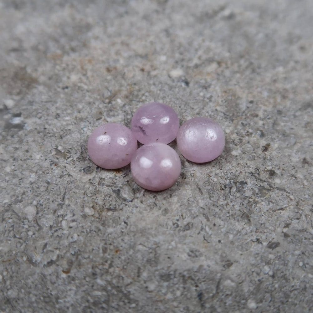 Pink Kunzite Cabochons For Jewellery Makers (3)