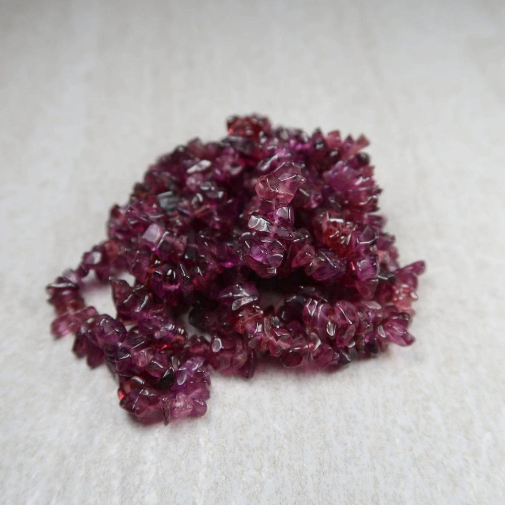 Red Garnet Chip Bead Strands For Jewellery Makers (2)