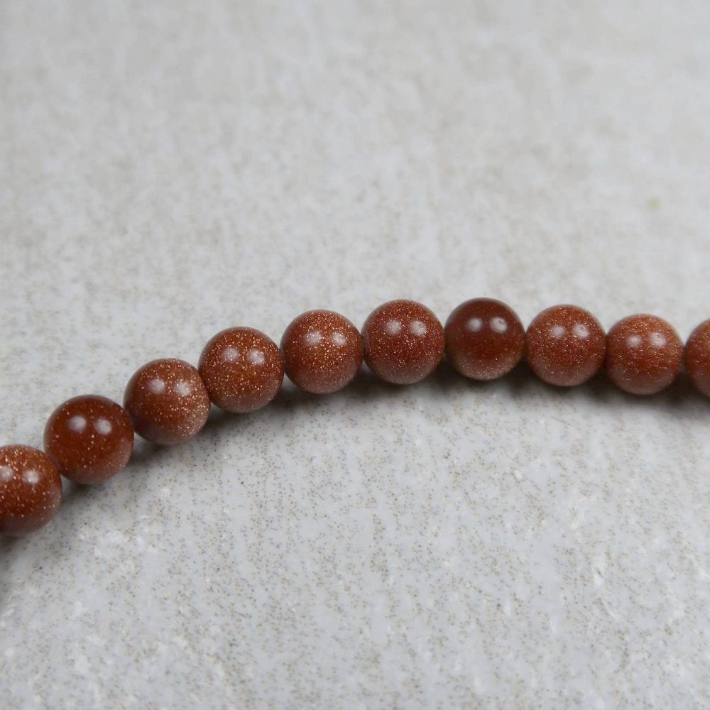 Red Goldstone Bead Strands For Jewellery Making (3)