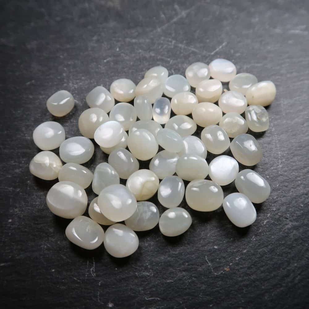 White Moonstone Tumblestones (1)