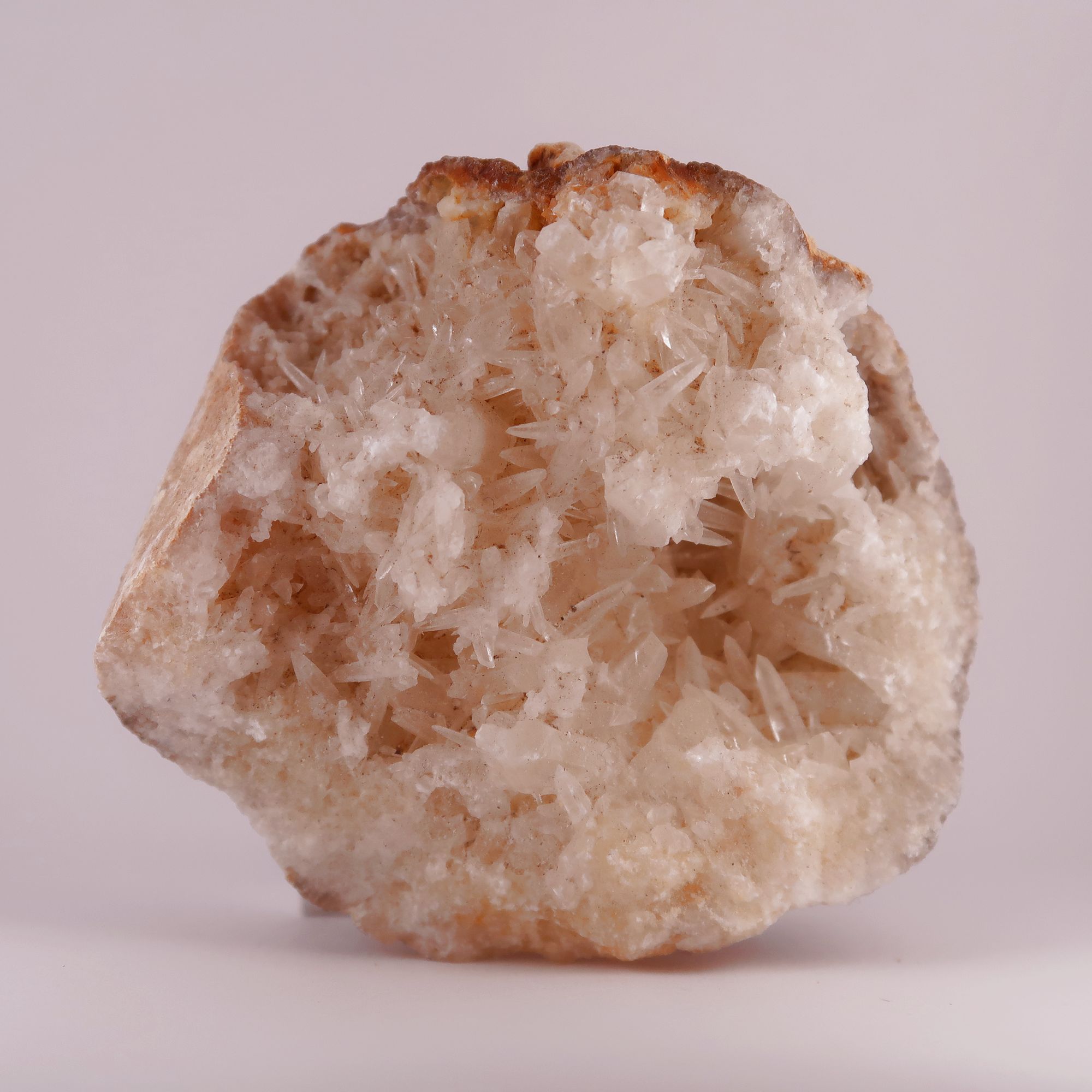 quartz with calcite geodes from morocco