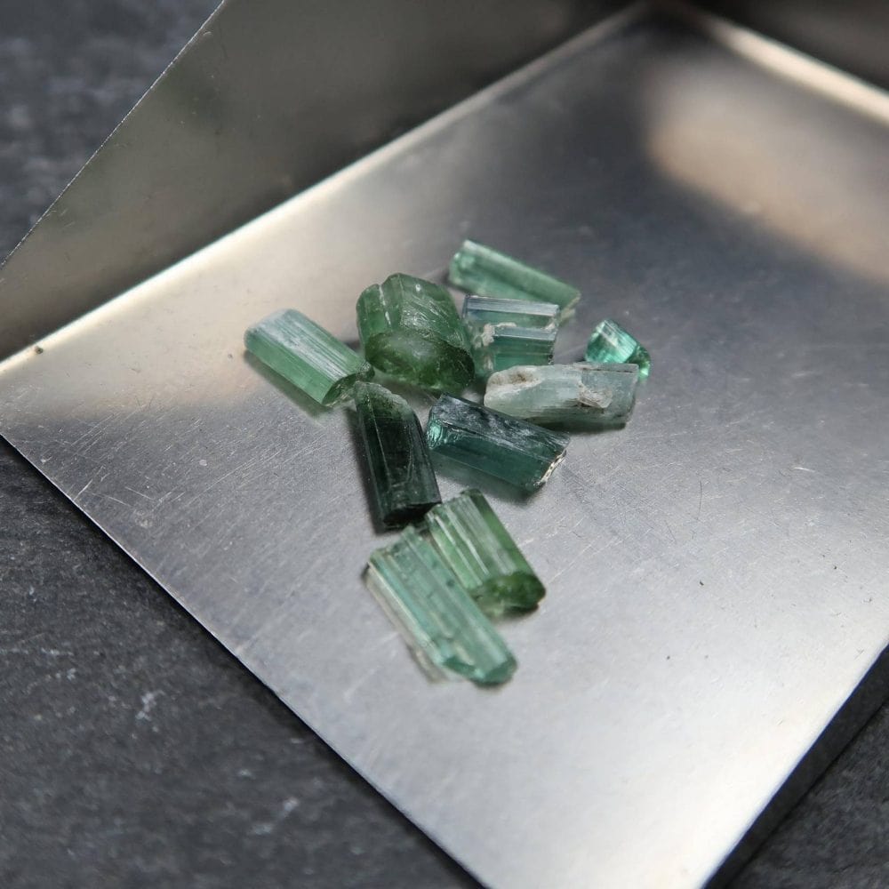 Green Tourmaline Crystals (3)