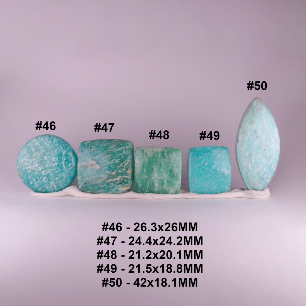 amazonite cabochons (freeforms)