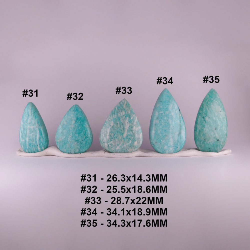 amazonite cabochons (freeforms)