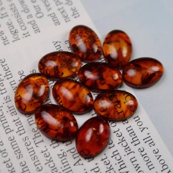 Reconstituted Amber Cabochons (3)