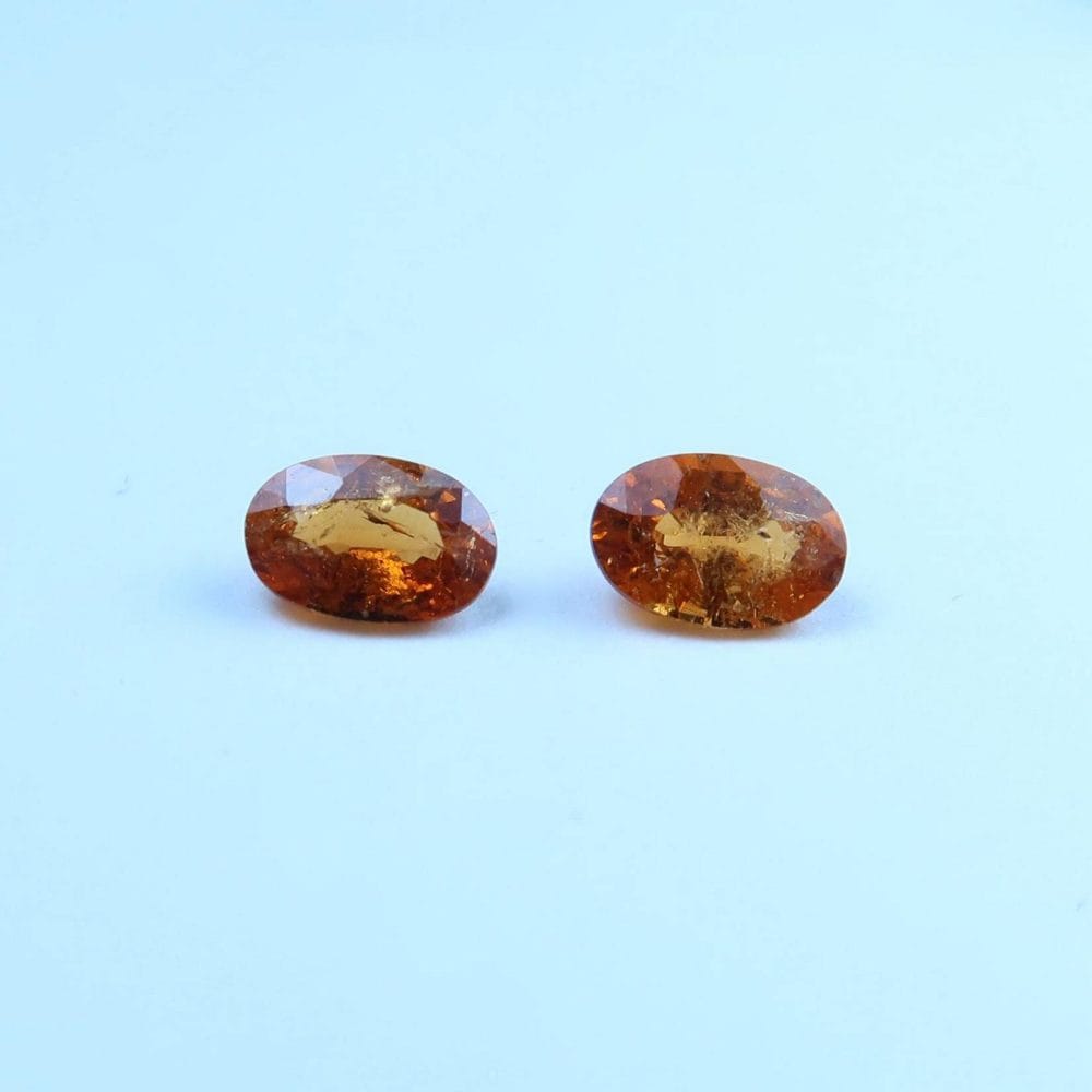 faceted spessartite garnet pairs for jewellery making 1