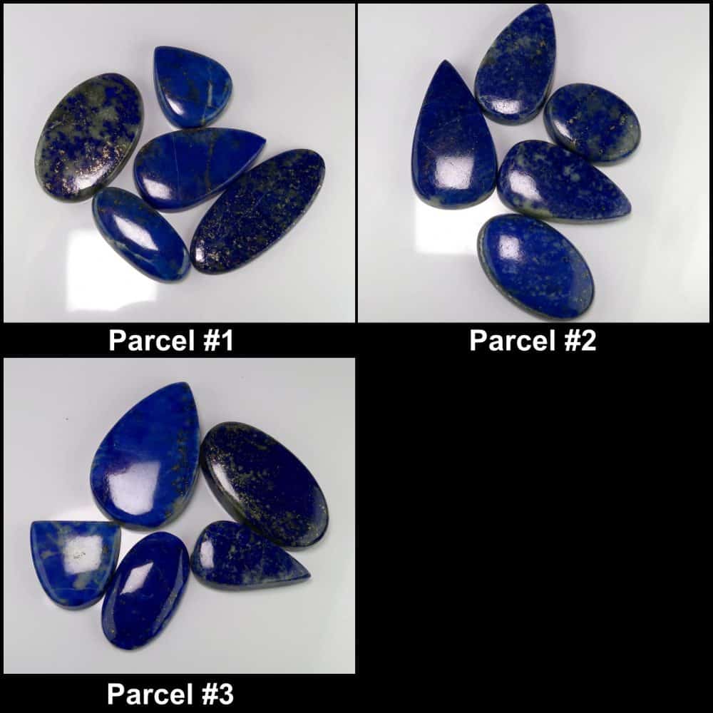 lapis lazuli cabochons (parcels)
