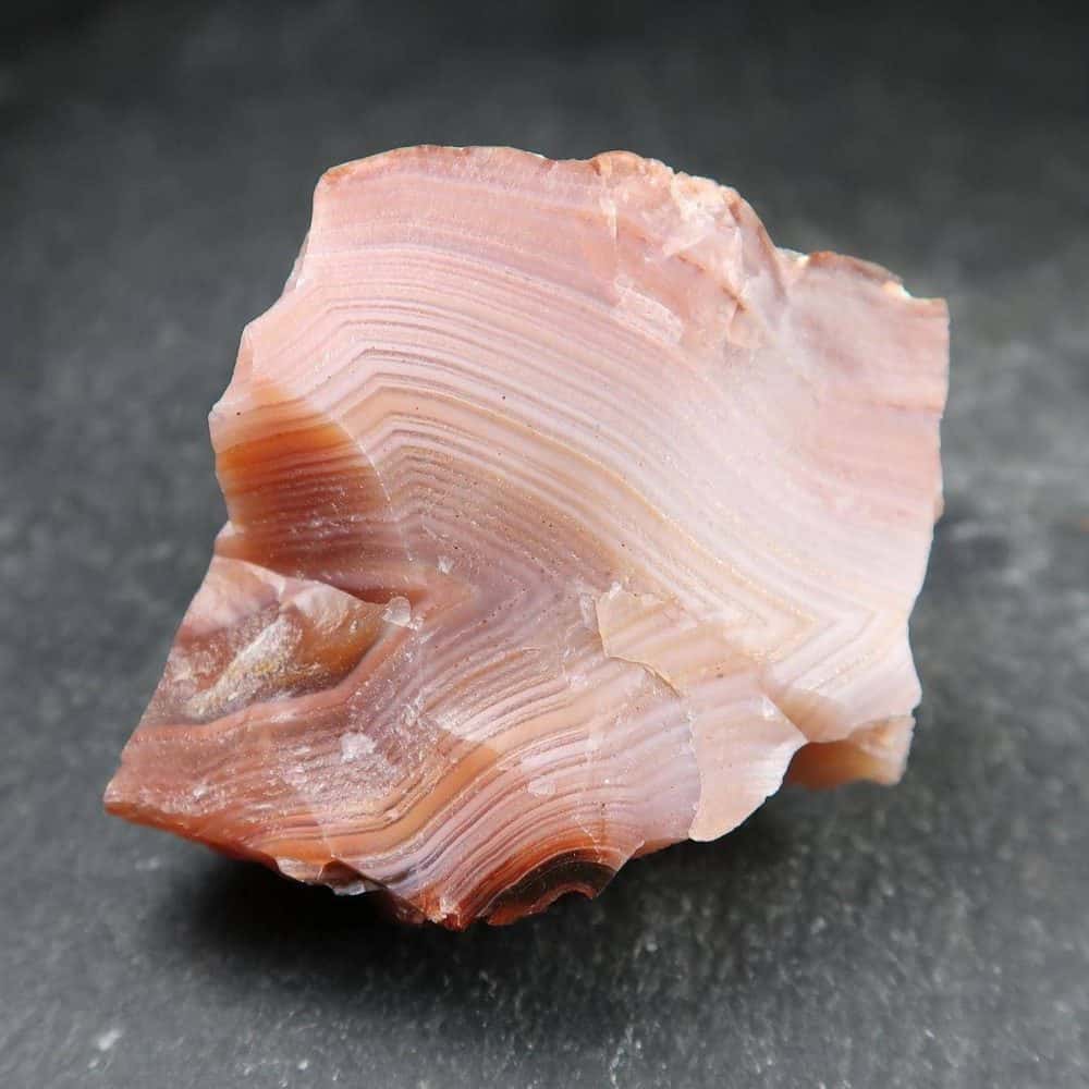 pink banded carnelian specimens from india 4