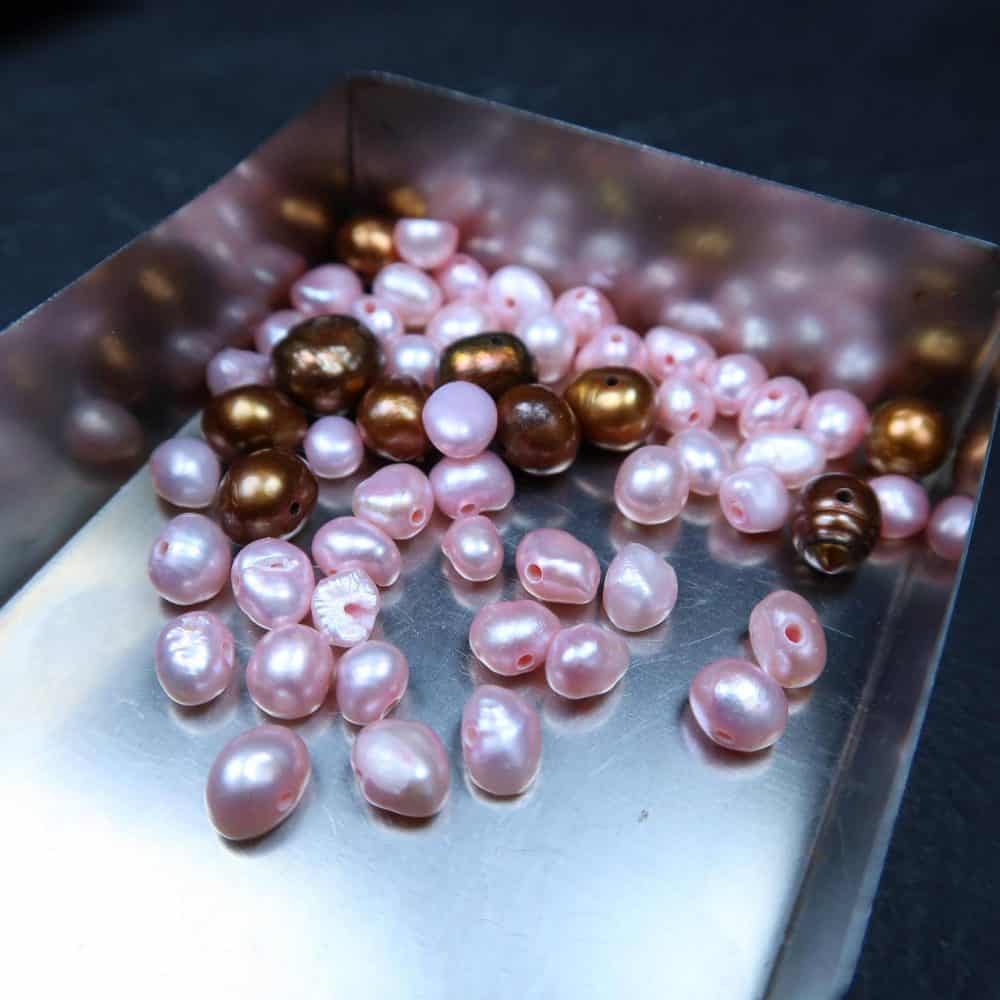 coloured pearls bead mix