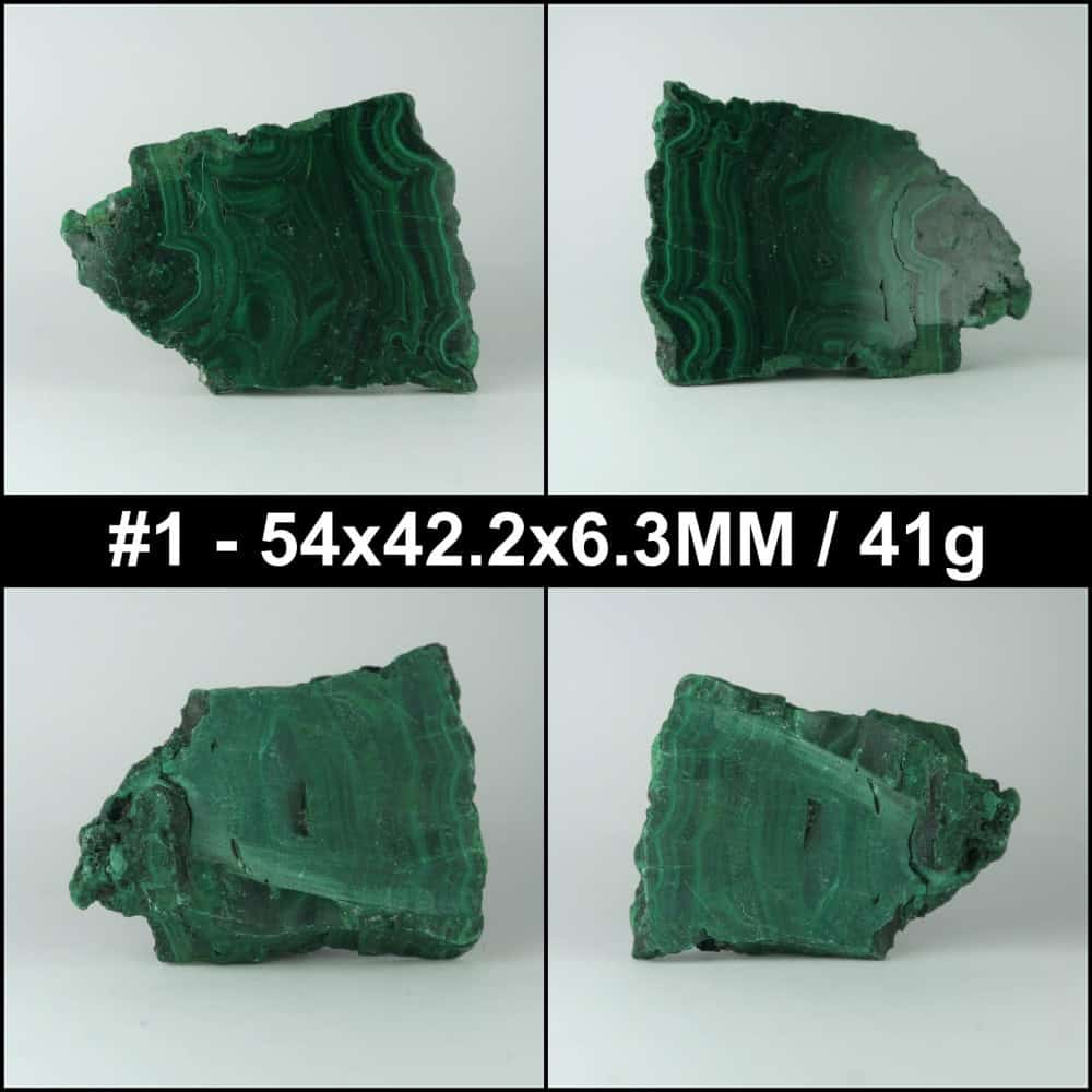 malachite slabs and offcuts for lapidary